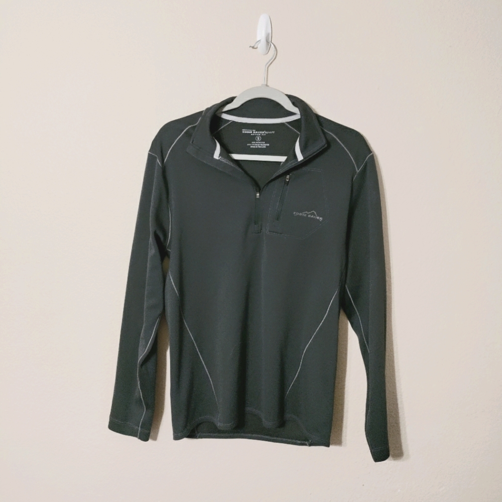 Eddie Bauer Sport Quarter Zip Pullover Sz S